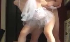 呻吟超刺激婚礼出门前模特身shen材新娘被前男友爆.草，新郎在来的路上