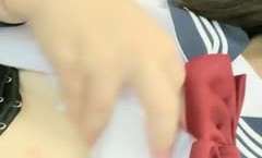 高gao颜值萝luo莉萌妹mei学生制服开裆黑丝假屌抽[chou]插，跳.蛋震动肥逼特写骑坐假屌露奶自摸非常诱人